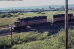 Milwaukee Road SD40-2s 191 and 175